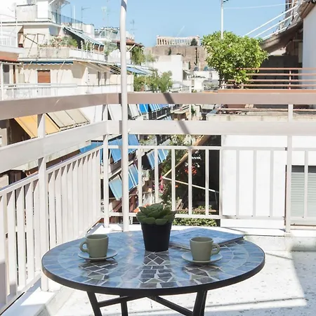 Neos Kosmos Gem With Balcony And Acropolis View Apartment Athens
